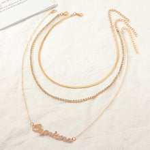 Astrological Diamond Multilayer Necklace