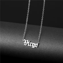 Astrological Titanium Steel Necklace - Silver
