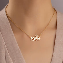 Birth Year Crown Necklace