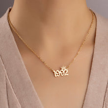 Birth Year Crown Necklace