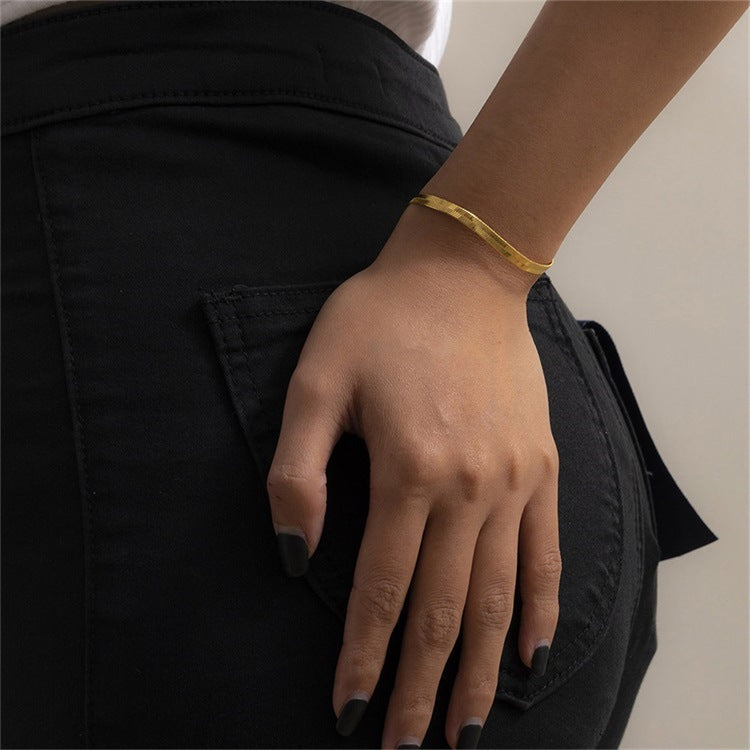 Mesh Stainless Steel Bracelet - Gold