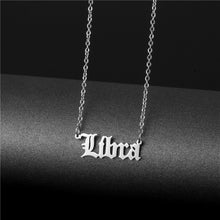 Astrological Titanium Steel Necklace - Silver