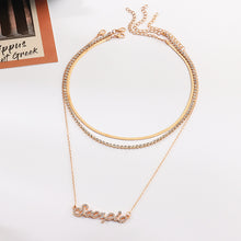 Astrological Diamond Multilayer Necklace