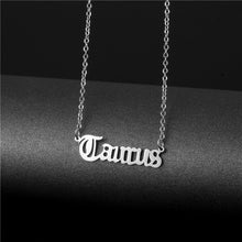 Astrological Titanium Steel Necklace - Silver