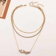 Astrological Diamond Multilayer Necklace