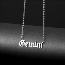 Astrological Titanium Steel Necklace - Silver
