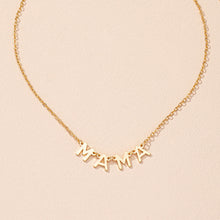 MAMA Sweater Alloy Necklace