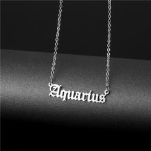 Astrological Titanium Steel Necklace - Silver