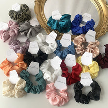 Solid Color Fabric Hair Scrunchies