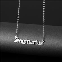 Astrological Titanium Steel Necklace - Silver