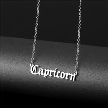 Astrological Titanium Steel Necklace - Silver