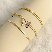 Three-Layer Butterfly Chain Anklet