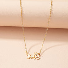 Birth Year Crown Necklace
